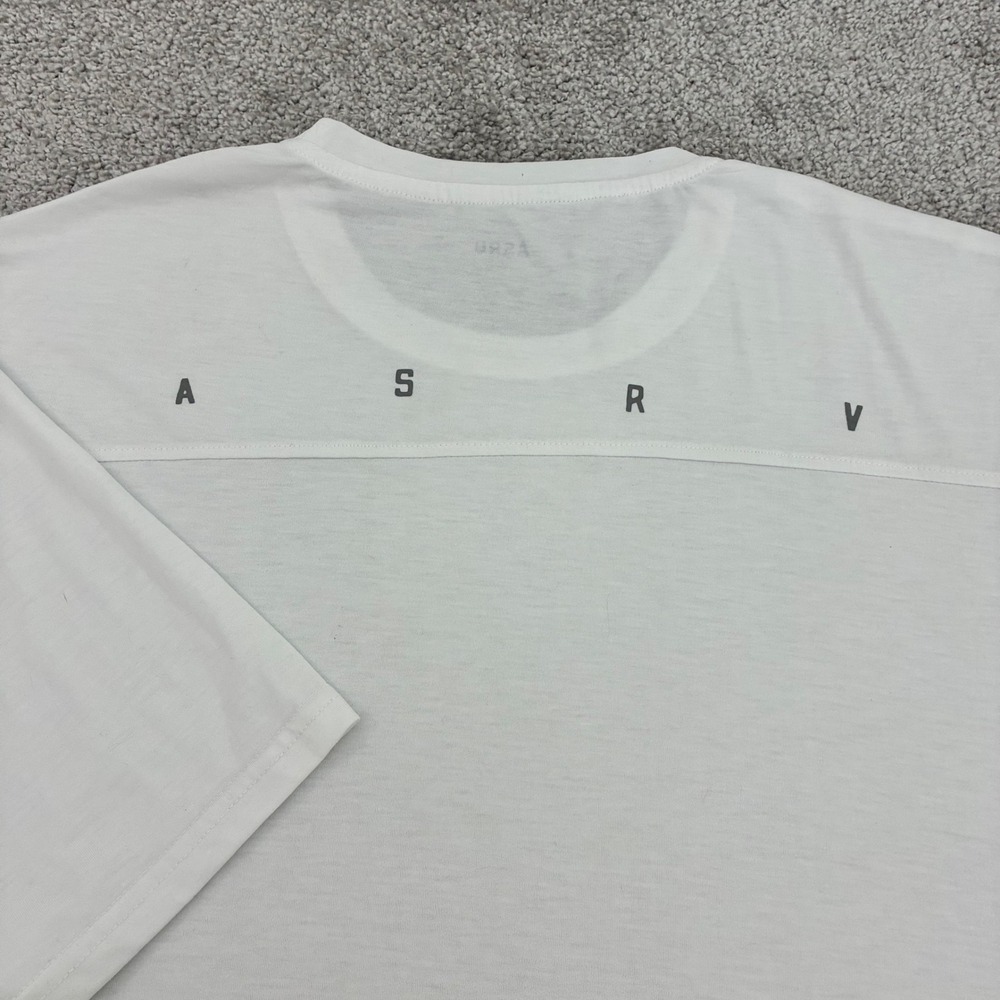 ASRV T Shirt Mens XXL Technical Sportswear Graphic Logo White